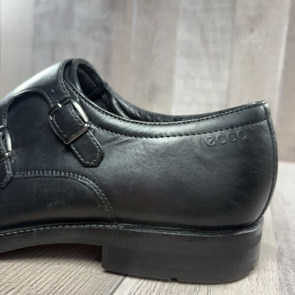 Ecco Vitrus Mondial Monk Strap Men\'s US 8 - 8.5 EU 42 Dress Shoes Leather Black main image 12